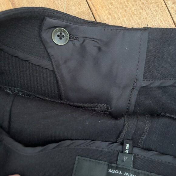 Rag & Bone Moto Leather Panel Ankle Zip Black Pants - Picture 10 of 12